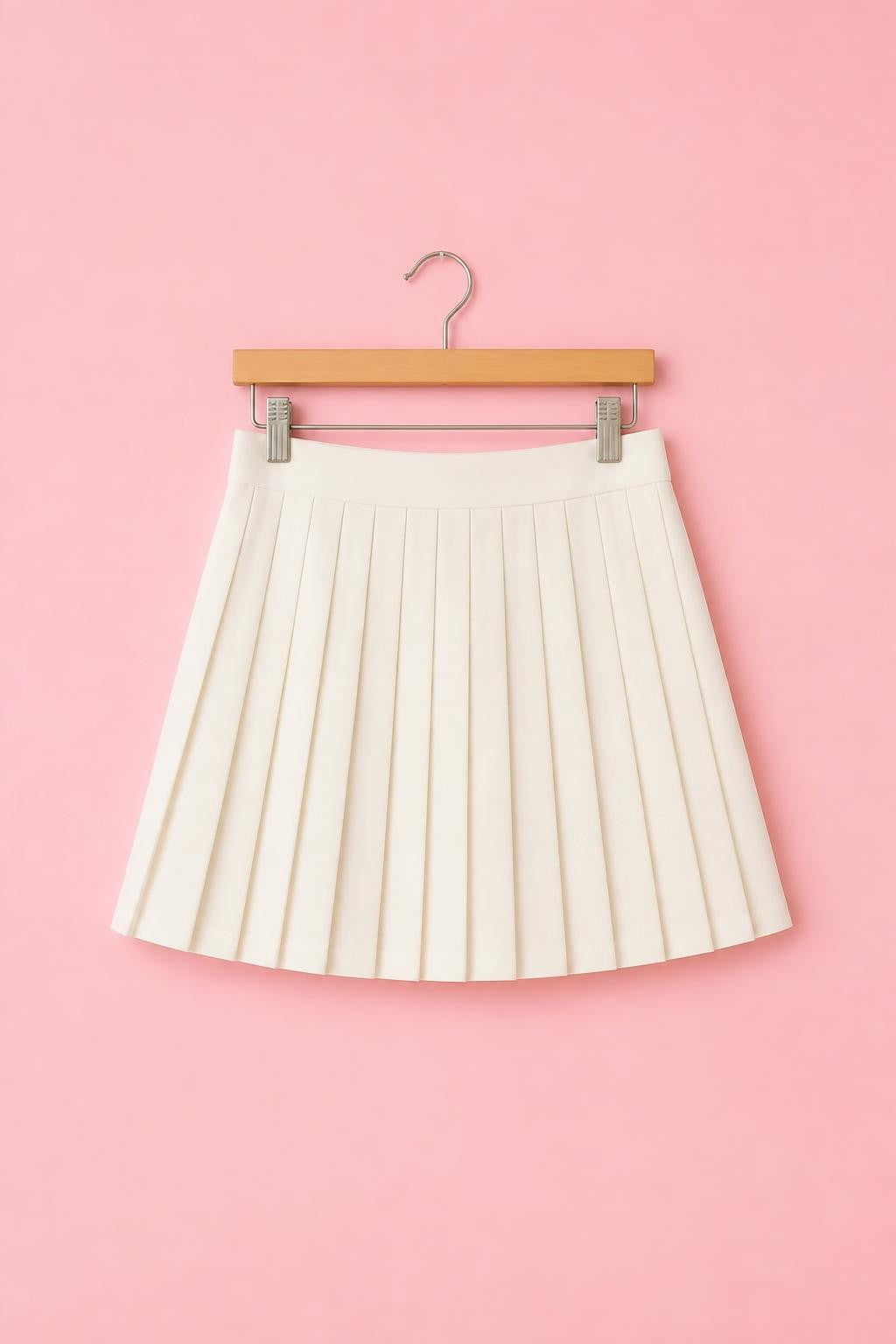 Falda midi satinada